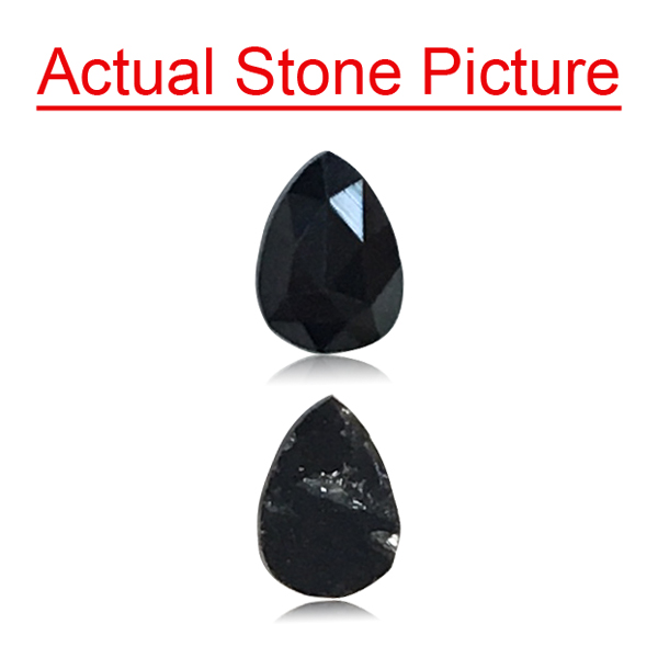 Pear 0.18ct Fancy  Black VS1