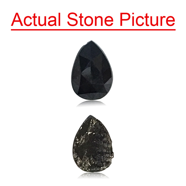 Pear 0.27ct Fancy  Black SI1