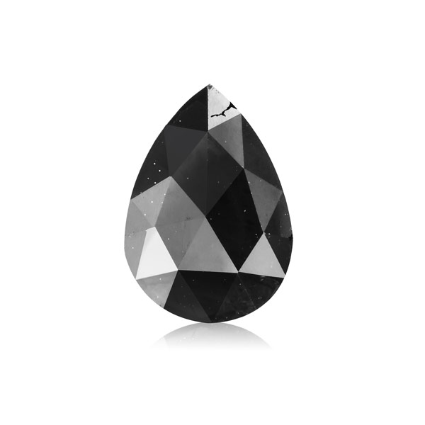 Pear 0.23ct Fancy  Black SI1