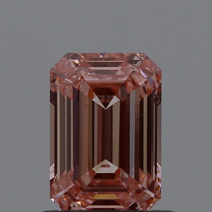 0.9ct Emerald Fancy Vivid Pink SI1 IGI