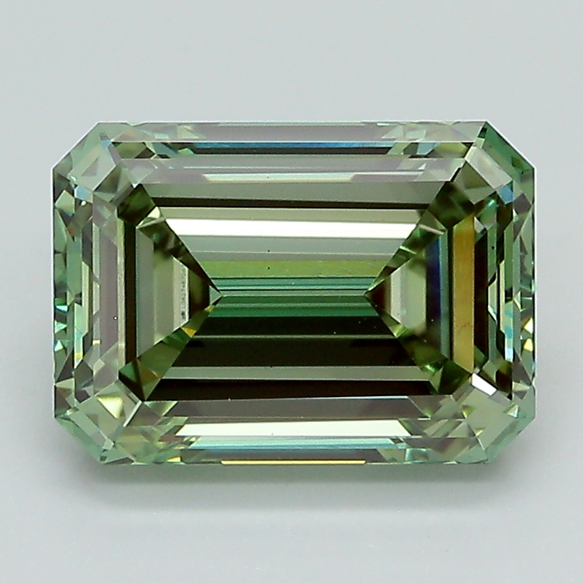 3.02ct Emerald Fancy Vivid Green VS1 IGI