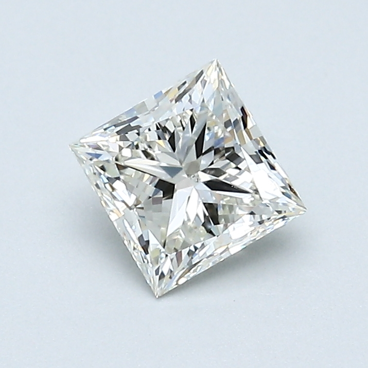 0.76 Carat Princess Cut Natural Diamond