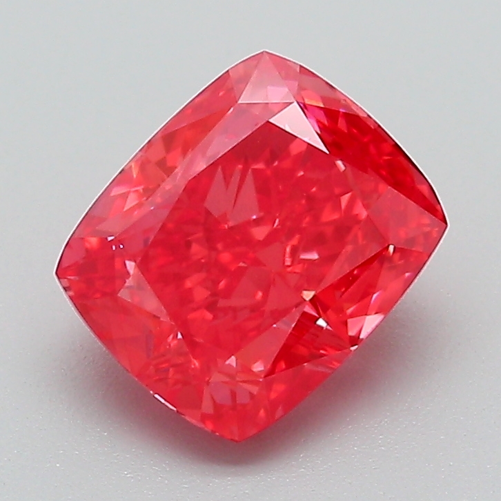 1.7ct Cushion Modified Fancy Vivid Pink VS1 IGI