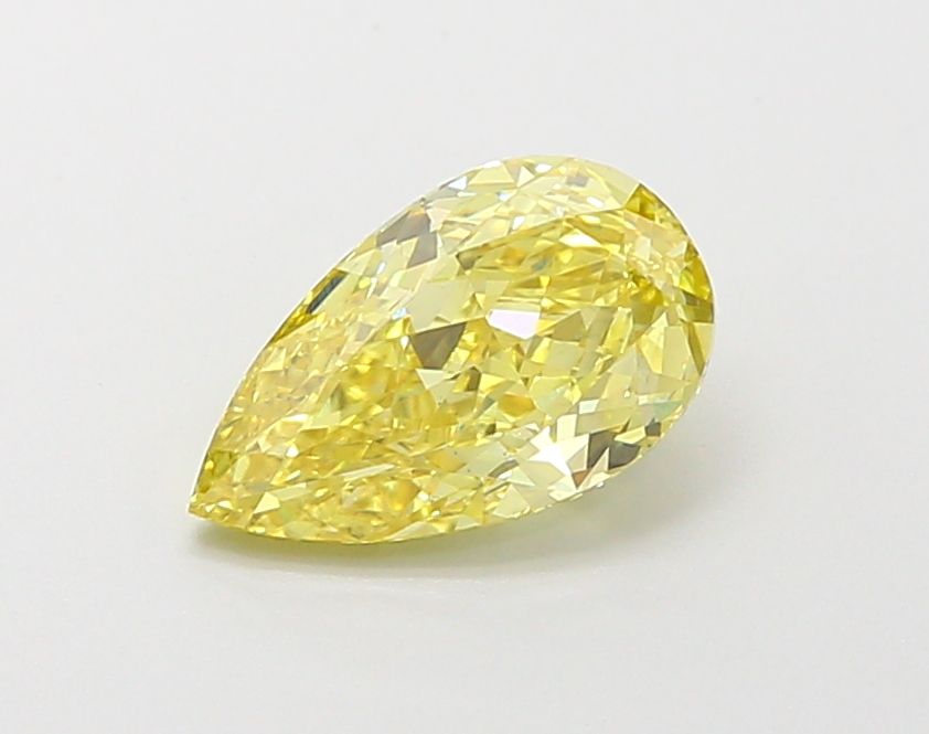 1.5ct Pear Fancy Vivid Yellow VS2 IGI
