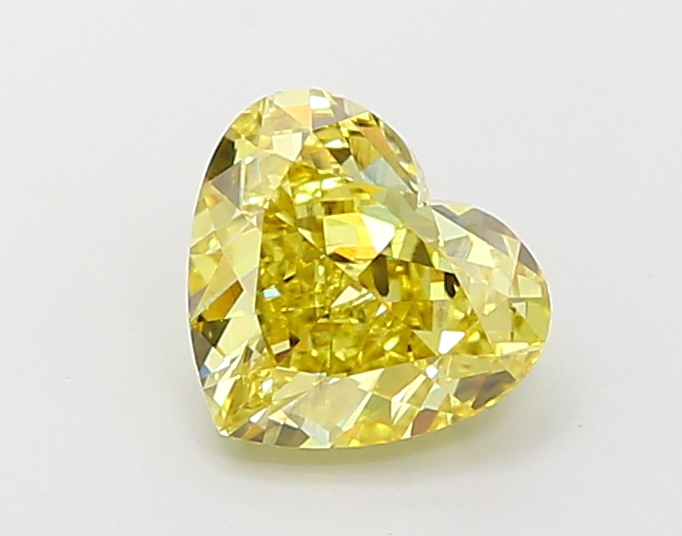 1.9ct Heart Fancy Vivid Yellow VS1 IGI