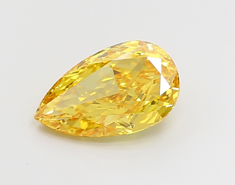 2.9ct Pear Fancy Vivid Yellow VS1 IGI