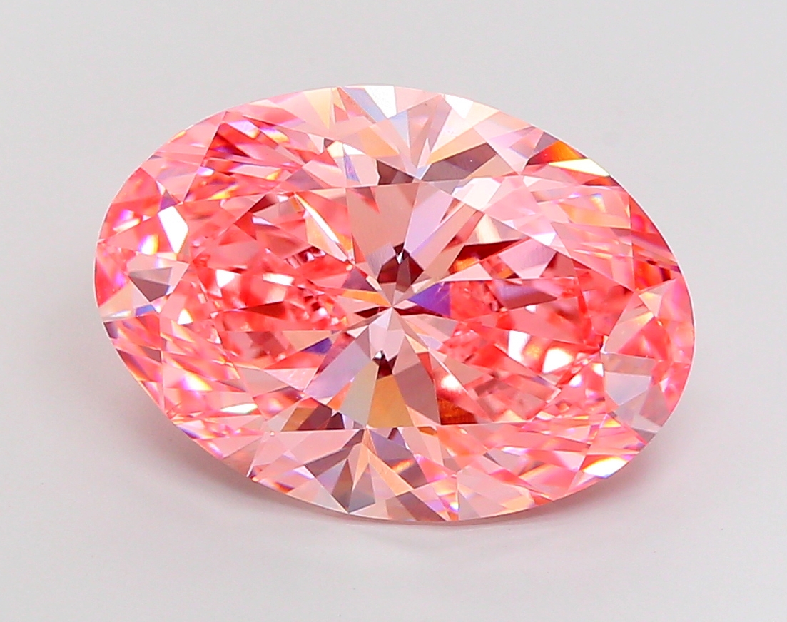 15.01ct Oval Fancy Vivid Pink VS1 IGI
