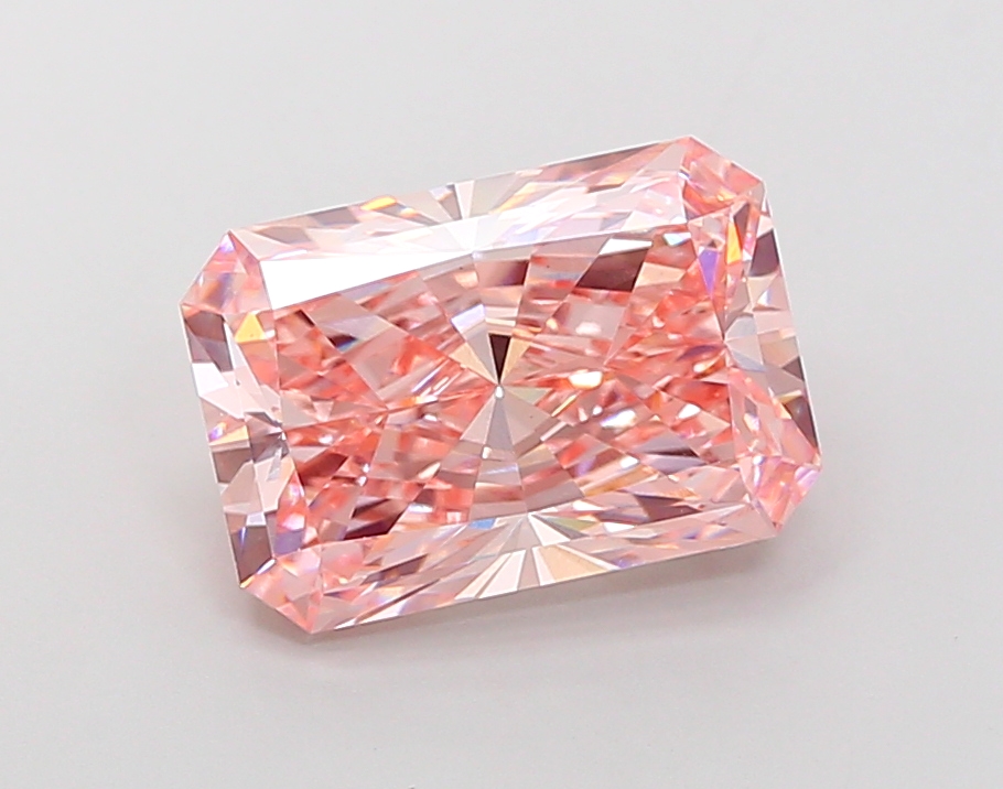 6.5ct Radiant Fancy Intense Pink VS1 IGI