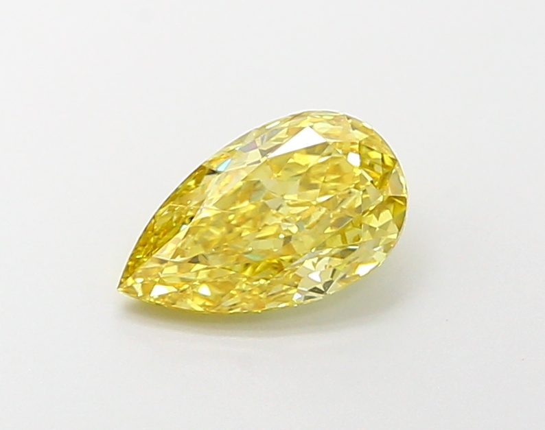 1.6ct Pear Fancy Vivid Yellow SI2 IGI