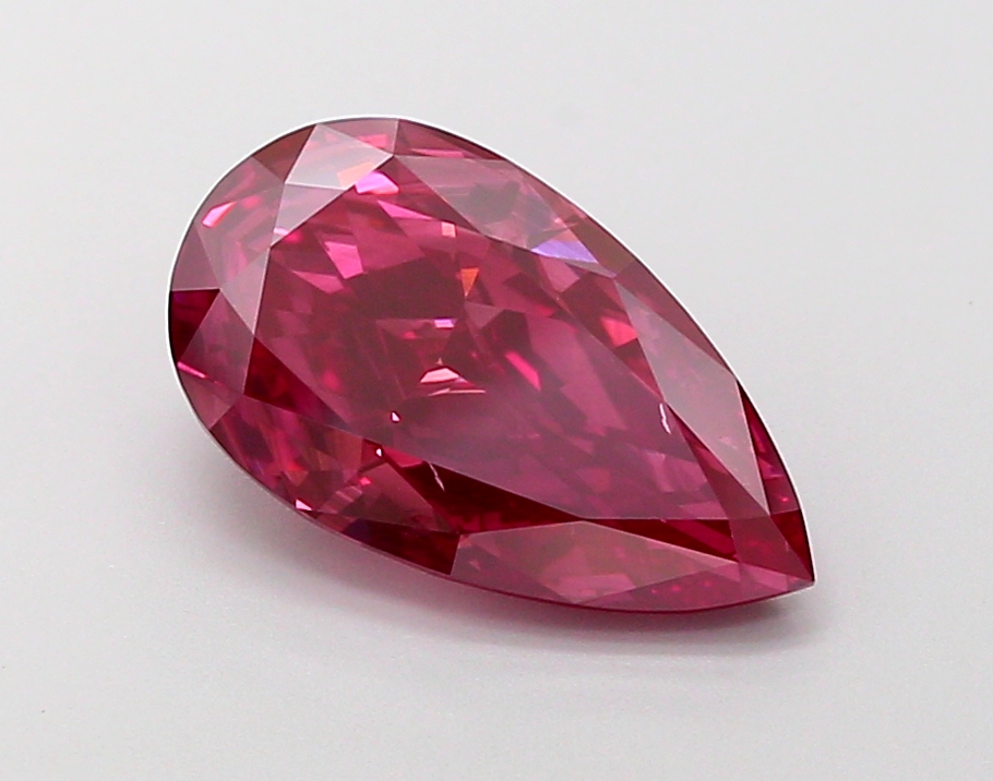 3.0ct Pear Fancy Deep Pink VS2 IGI