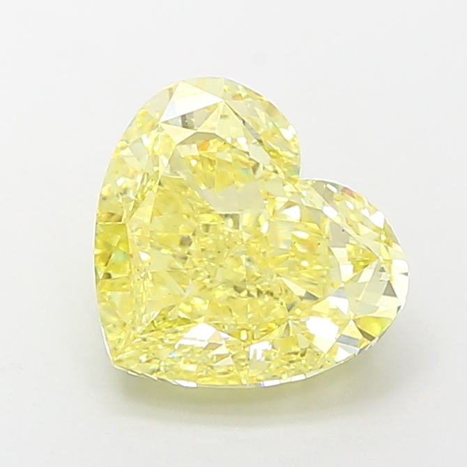 Heart 4.14ct Fancy Vivid Yellow VS2