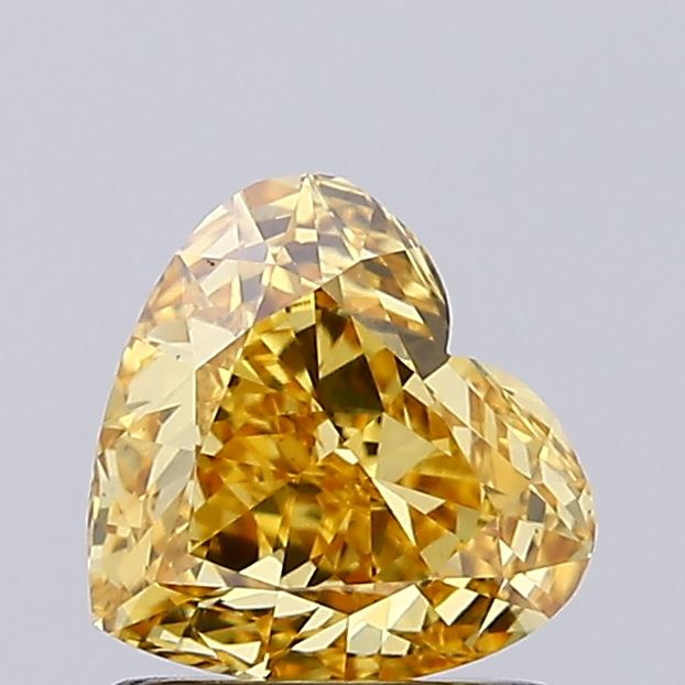 1ct Heart Fancy Vivid Yellow VS1 IGI