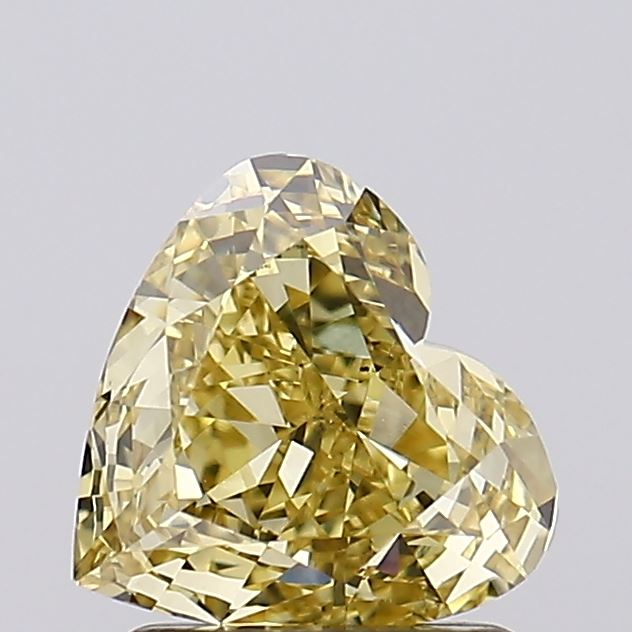 1.22ct Heart Fancy Intense Yellow VVS2 IGI