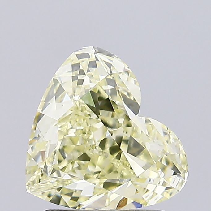 1.7ct Heart Fancy Yellow VS1 IGI