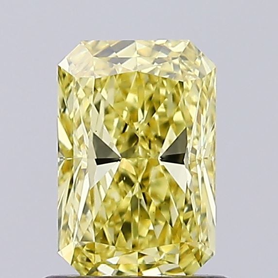 1.03ct Radiant Fancy Intense Yellow VS1 IGI