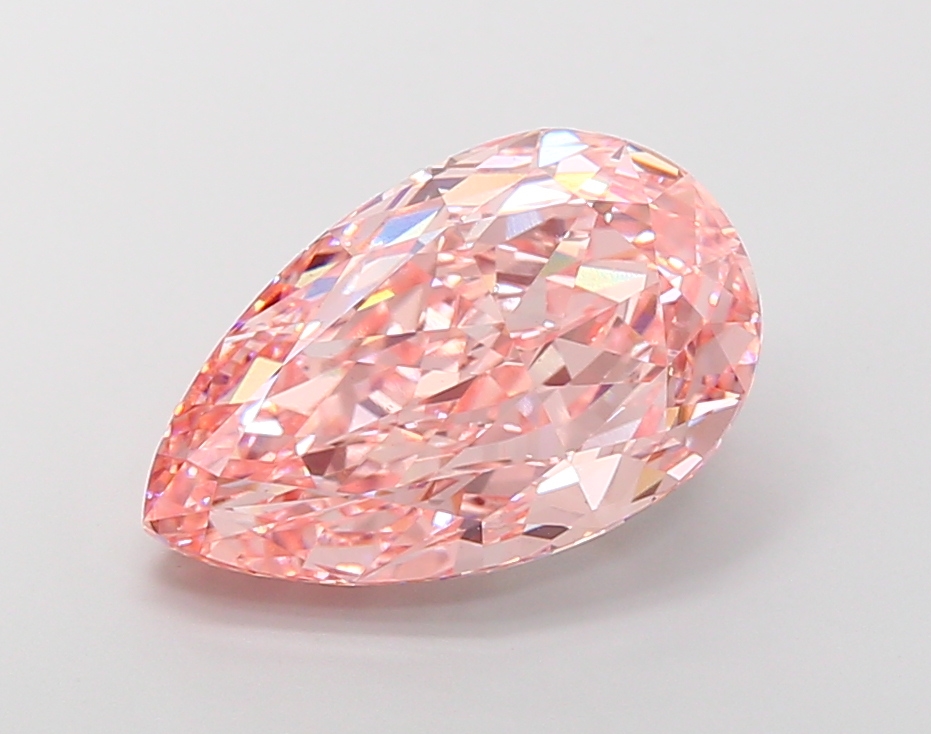 Pear 11ct Fancy Vivid Pink VS1