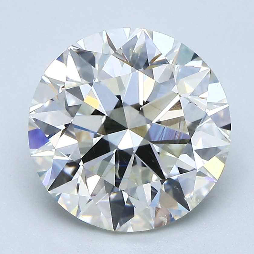 3.08 Carat Round Cut Natural Diamond