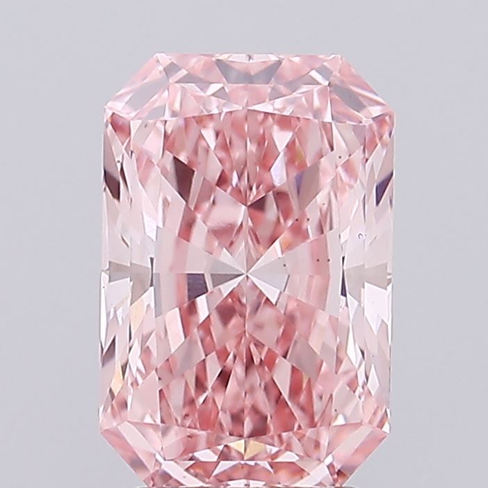 3.2ct Radiant Fancy Vivid Pink VS1 IGI