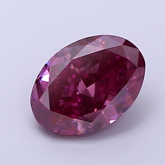 0.7ct Oval Fancy Vivid Pink SI1