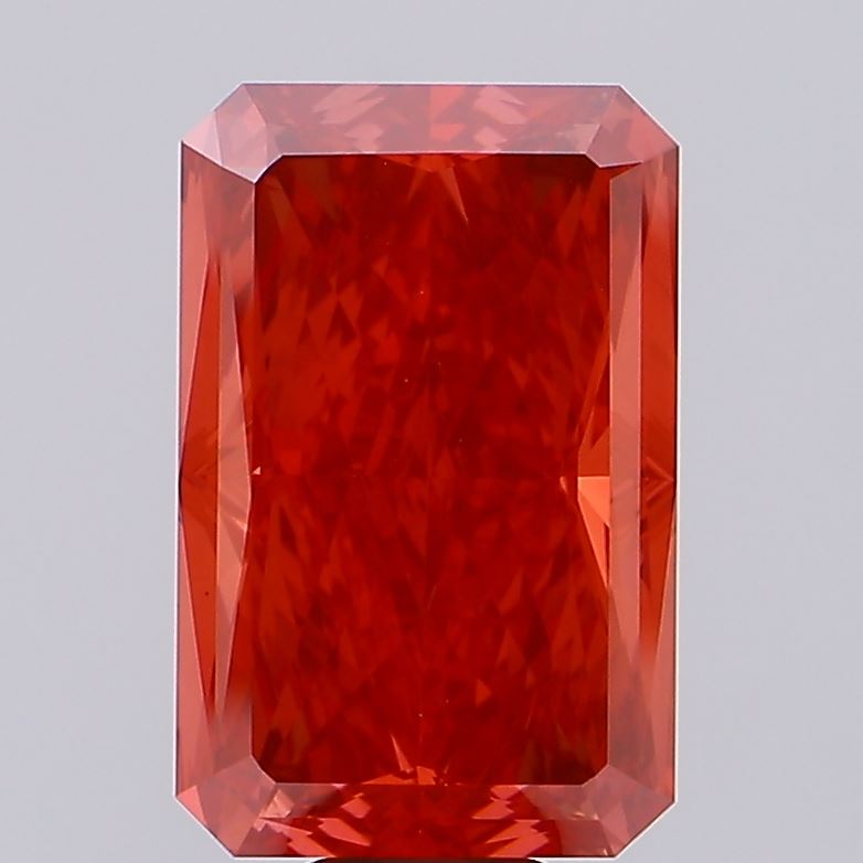 15.55ct Radiant Fancy Vivid Red VS1 IGI