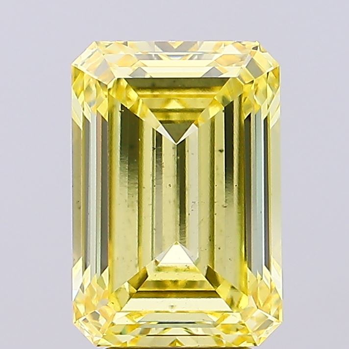 5.08ct Emerald Fancy Intense Yellow VS2 IGI