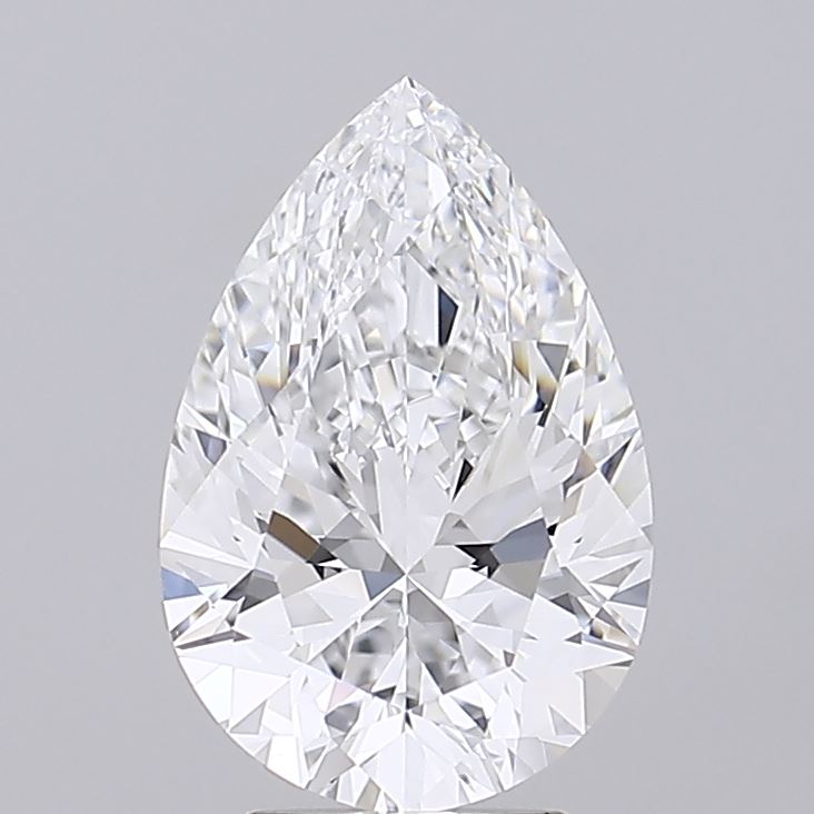 Pear 4.10ct D IF