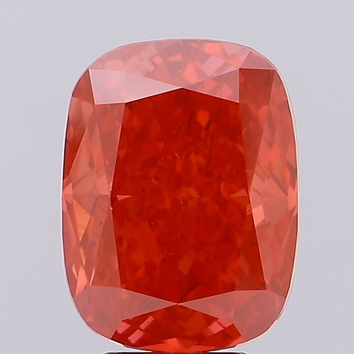 Cushion 6.21ct Fancy Vivid Red SI1