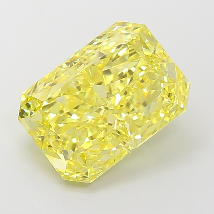 Radiant 5.10ct Fancy Intense Yellow VS2