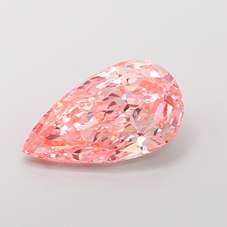 3.9ct Pear Fancy Vivid Pink VS1 IGI