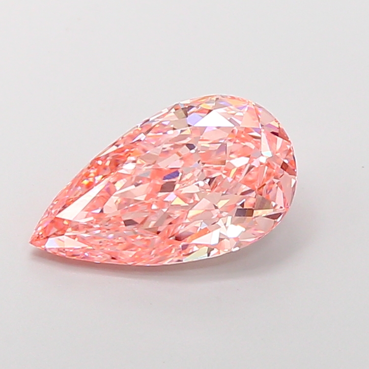 Pear 4.43ct Fancy Vivid Pink VVS2