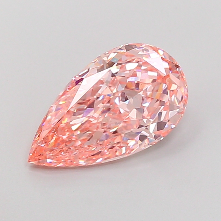 3.7ct Pear Fancy Intense Pink VS1 IGI