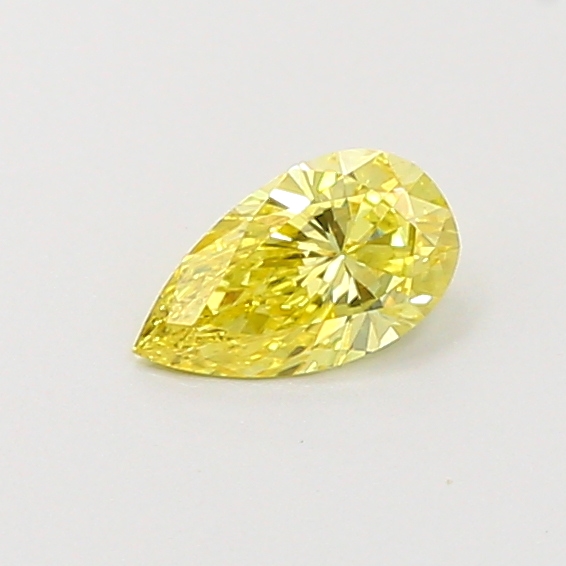 0.27ct Pear Fancy Vivid Yellow VS1 IGI
