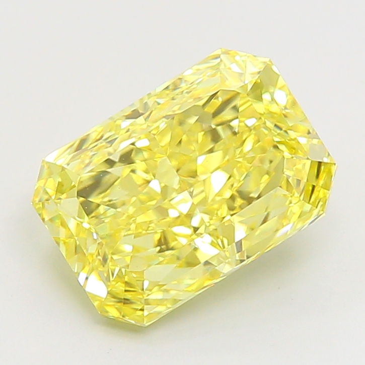 Radiant 4.59ct Fancy Vivid Yellow VS1