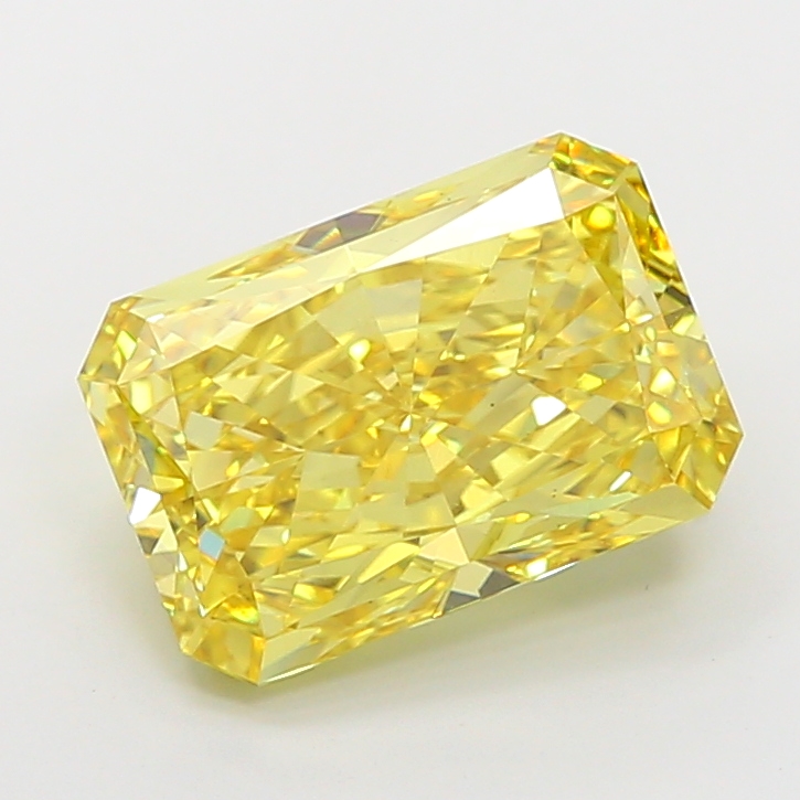 9.57ct Radiant Fancy Vivid Yellow VS2 IGI