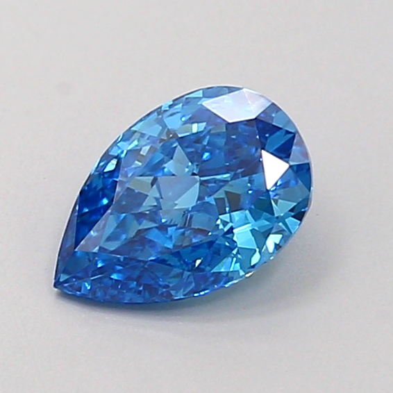0.5ct Pear Fancy Vivid Blue VS1
