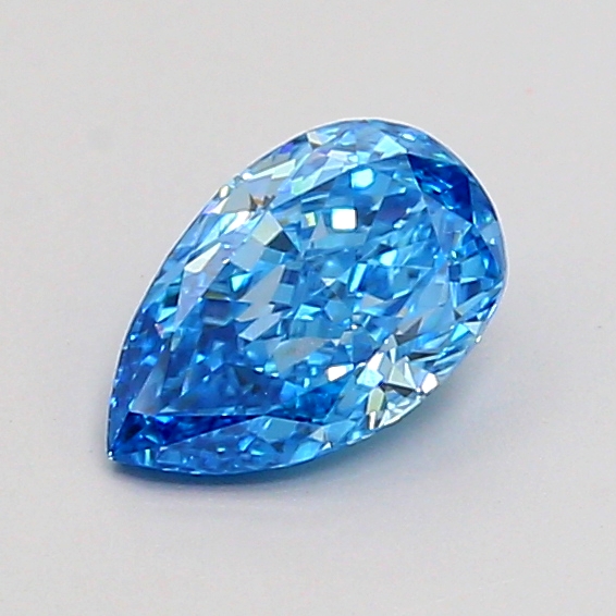0.7ct Radiant Fancy Vivid Blue VS1