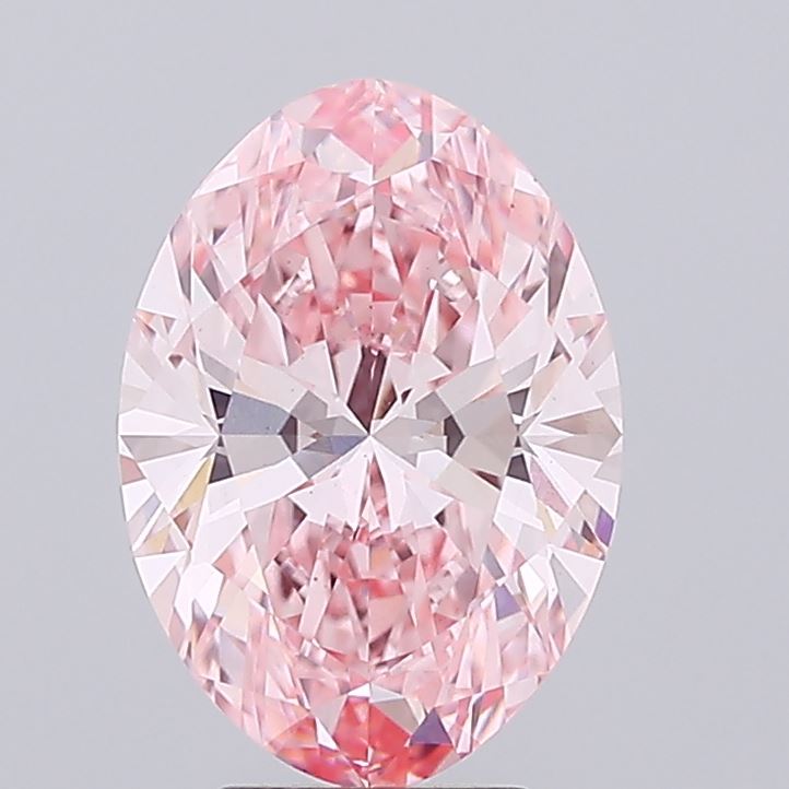 4.0ct Oval Fancy Vivid Pink VS1 IGI