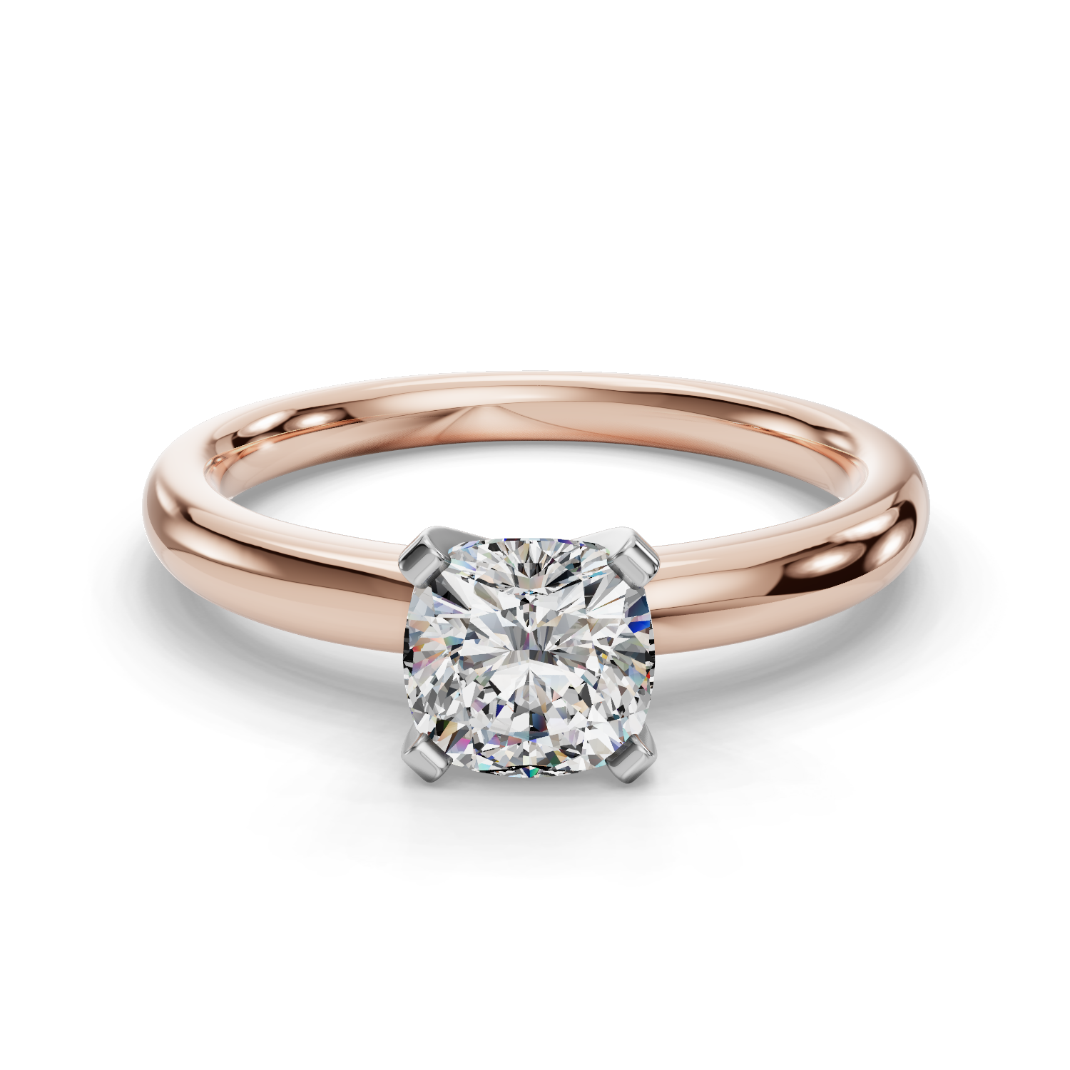 14 K Rose Gold Solitaire Engagement Ring