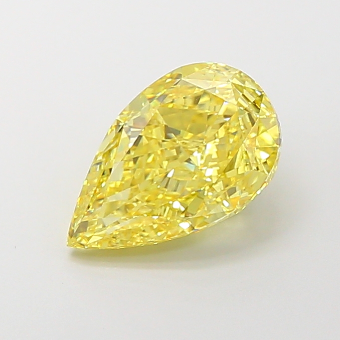 Pear 4.00ct Fancy Vivid Yellow VS1