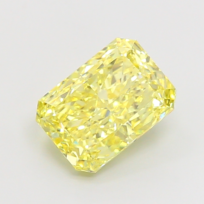 3.0ct Radiant Fancy Intense Yellow VS2 IGI