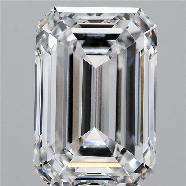9.91 Carat Emerald Cut F VVS2 Diamond - view 1