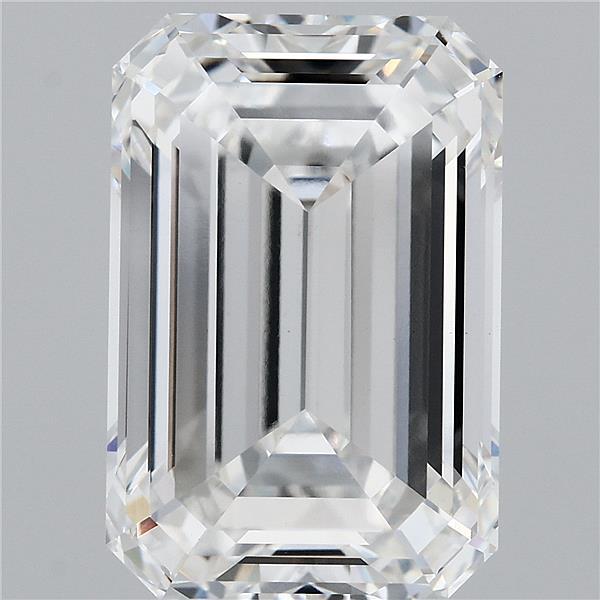 9.33 Carat Emerald Cut F VVS2 Diamond - view 1