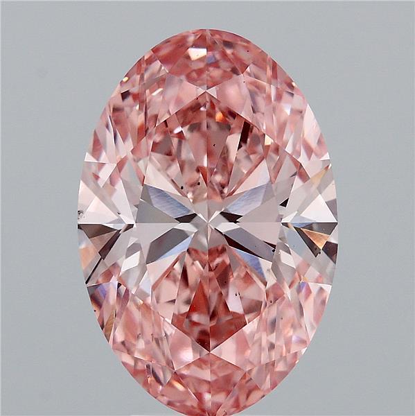 Oval 5.51ct Fancy Vivid Pink VS2