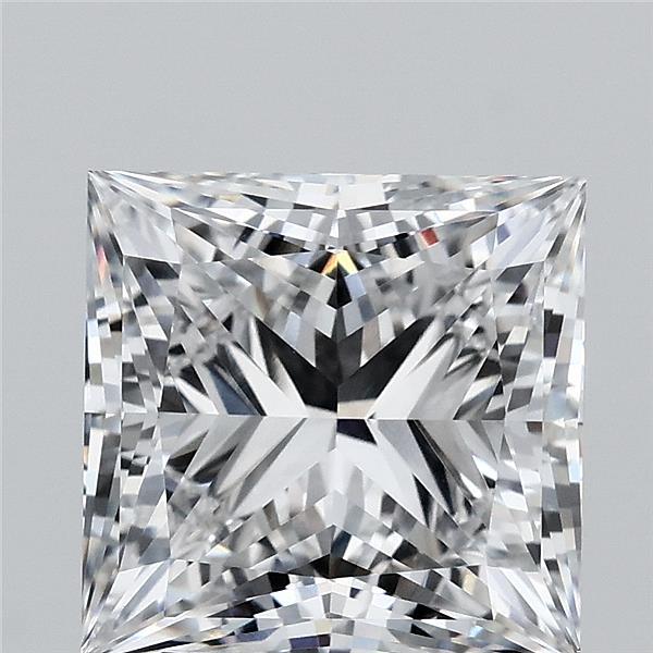 3.66 Carat Princess Cut E VVS2 Diamond - view 1