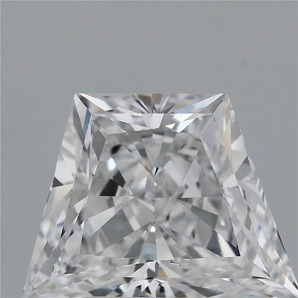 3.14 Carat Trapezoid Cut D VVS2 Diamond - view 1