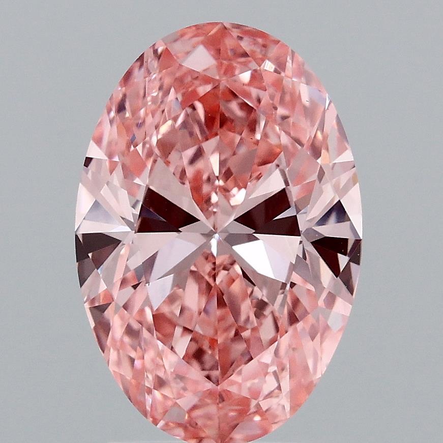 Oval 2.56ct Fancy Vivid  Pink VS1