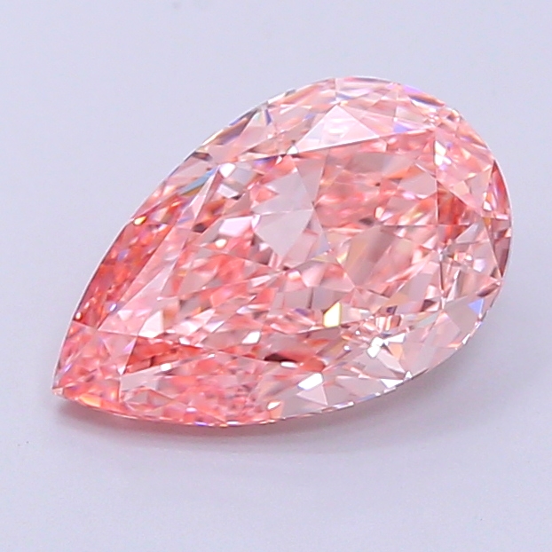 2.4ct Pear Fancy Intense Pink VVS2 IGI