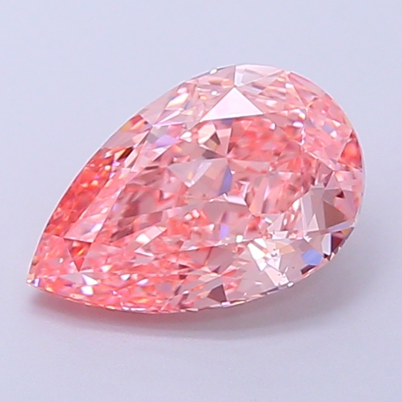 2.3ct Pear Fancy Vivid Pink VS2 IGI