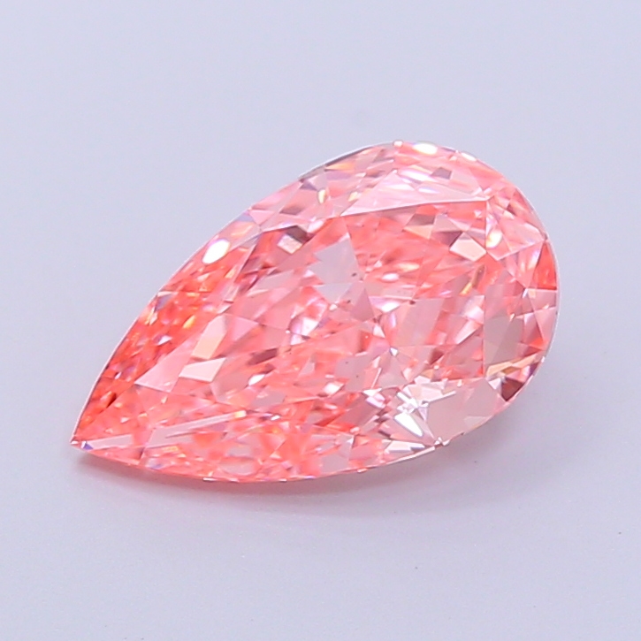 1.8ct Pear Fancy Vivid Pink VS1 IGI