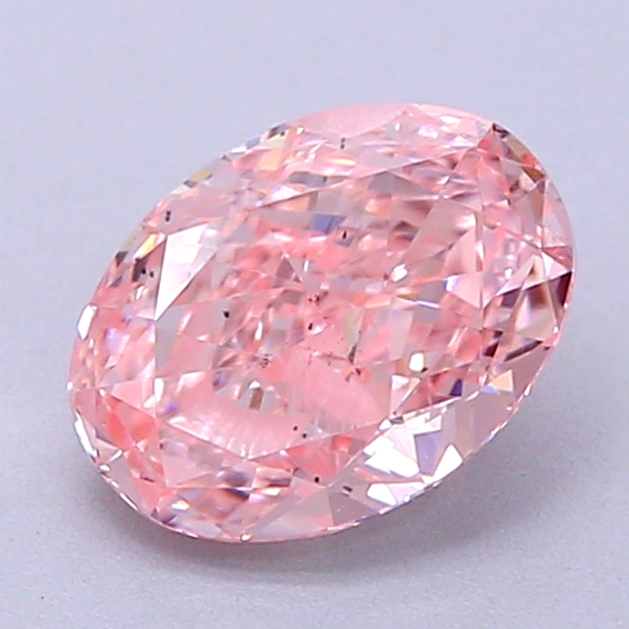 1.0ct Oval Fancy Intense Pink SI1 IGI